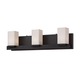 Sleek Vanity Bath Bar - Oil Rubbed Bronze / White Opal Sleek Vanity Bath Bar - Oil Rubbed Bronze / White Opal