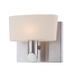 Toby Vanity Wall Sconce - Satin Nickel / White Opal Toby Vanity Wall Sconce - Satin Nickel / White Opal