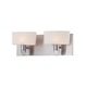 Toby Vanity Bath Bar - Satin Nickel / White Opal Toby Vanity Bath Bar - Satin Nickel / White Opal