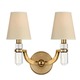 Dayton Wall Sconce - Aged Brass / Off White Dayton Wall Sconce - Aged Brass / Off White