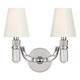 Dayton Wall Sconce - Polished Nickel / Crystal / Faux Silk Dayton Wall Sconce - Polished Nickel / Crystal / Faux Silk