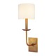 Kings Point Wall Sconce - Aged Brass / Off White Kings Point Wall Sconce - Aged Brass / Off White