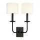 Kings Point Wall Sconce - Bronze / Off White Kings Point Wall Sconce - Bronze / Off White