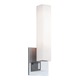 Livingston Vanity Wall Sconce - Polished Chrome / Opal/Matte