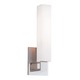Livingston Vanity Wall Sconce - Polished Nickel / Opal/Matte