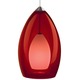 Freejack Fire Pendant - Satin Nickel / Red Freejack Fire Pendant - Satin Nickel / Red