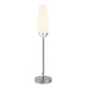 Flute Table Lamp - Satin Nickel / White Etched