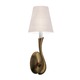 Allure Right Wall Sconce - Brass / Off White