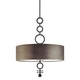 Dianelli Pendant - Rubbed Bronze / Etched Glass