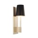 Sottile Wall Sconce - Satin Nickel / Black