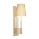 Sottile Wall Sconce - Satin Nickel / White