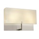 Staffa Wall Sconce - Satin Nickel / Natural Linen