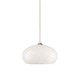 Freejack Meteor Frit Pendant - Satin Nickel / White Frit