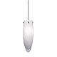 Freejack Melt Pendant - Chrome / White Frit