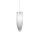 Freejack Melt Pendant - Satin Nickel / White Frit