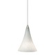 Freejack Mini Melrose Pendant - Satin Nickel / White Frit Freejack Mini Melrose Pendant - Satin Nickel / White Frit