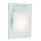 Double Rectangles Wall Sconce - Polished Chrome / Frosted
