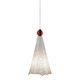 Freejack Mini Ovation Pendant W/Red Ball - Chrome / White/Red Freejack Mini Ovation Pendant W/Red Ball - Chrome / White/Red