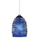 Freejack Small Nest Pendant - Satin Nickel / Cobalt Blue Freejack Small Nest Pendant - Satin Nickel / Cobalt Blue