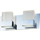 Fizz Bath Bar - Polished Chrome / Clear Etched Bubble Fizz Bath Bar - Polished Chrome / Clear Etched Bubble