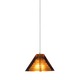 Freejack Pyramid Pendant - Satin Nickel / Amber