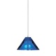 Freejack Pyramid Pendant - Satin Nickel / Cobalt