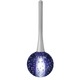 Crystal Ball Pendant - Satin Nickel / Blue