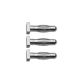 2-Circuit Monorail End Caps - Chrome / 