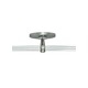 2-Circuit Monorail 4 Inch Round Single Feed Canopy - Satin Nickel 2-Circuit Monorail 4 Inch Round Single Feed Canopy - Satin Nickel /