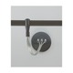 2-Circuit Monorail Center Single Power Feed - Satin Nickel / 