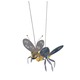 Monorail Bee Functional Art - Aluminum / Yellow