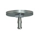 Monorail 4 Inch Round Canopy Single Feed - Satin Nickel / Satin Nickel Monorail 4 Inch Round Canopy Single Feed - Satin Nickel / Satin Nickel