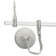 Monorail Center Power Feed Single Feed - Satin Nickel / 