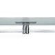 Monorail Rectangular Power Feed Canopy Dual Feed - Chrome / Polished Chrome