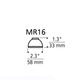 Mesh Backlight Shield MR16 Accessory -  / 