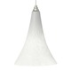 T-Trak Melrose Pendant - Satin Nickel / White Frit