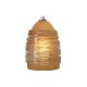 T-Trak Small Nest Pendant - Satin Nickel / Amber