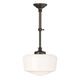 Tavern T2 Telescoping Pendant - Antique Bronze / White Tavern T2 Telescoping Pendant - Antique Bronze / White