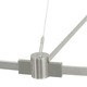 T-Trak Power Outside Rigger W / Connector - Satin Nickel T-Trak Power Outside Rigger W / Connector - Satin Nickel /