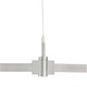 T-Trak Adjustable Standoff W / Conductive Connector - Satin Nickel T-Trak Adjustable Standoff W / Conductive Connector - Satin Nickel /