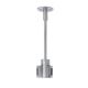 T-Trak 4 Inch Rigid Standoff W / L Connector - Satin Nickel T-Trak 4 Inch Rigid Standoff W / L Connector - Satin Nickel /
