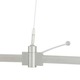 T-Trak Support Outside Rigger W / Isolating Connector - Satin Nickel T-Trak Support Outside Rigger W / Isolating Connector - Satin Nickel /
