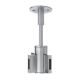 T-Trak 4 Inch Rigid Standoff W / T Connector  - Satin Nickel / 