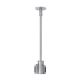 T-Trak 4 Inch Rigid Standoff W / T Connector  - Satin Nickel / 