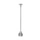 T-Trak 4 Inch Rigid Standoff W / T Connector  - Satin Nickel / 