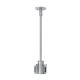 T-Trak 4 Inch Rigid Standoff W / X Connector - Satin Nickel T-Trak 4 Inch Rigid Standoff W / X Connector - Satin Nickel /