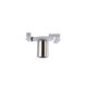 T-Trak T-Bar Connector - Satin Nickel / White T-Trak T-Bar Connector - Satin Nickel / White