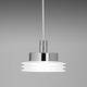 Disk S Pendant - Polished Chrome / Satin White Disk S Pendant - Polished Chrome / Satin White