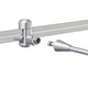 Wall Monorail Freejack Connector - Satin Nickel / 