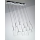 Spillray Ten Light Linear Suspension - Polished Chrome / Crystal Spillray Ten Light Linear Suspension - Polished Chrome / Crystal